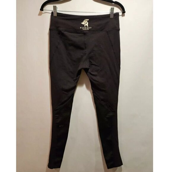 Splits59 Flyfeet Running Fitness Yoga Leggings Mesh 7/8 Black Women's Medium - Picture 2 of 7